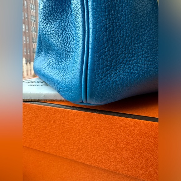 Hermes Birkin 30 Blue Zanzíbar GHW - Picture 10 of 14